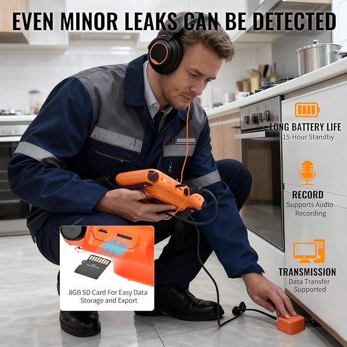 PQWT-L30 Home Use Pipeline Water Leak Detector with Square Sensor