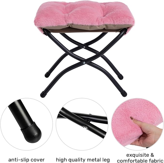 HollyHOME Lazy Chair with Foldable Ottoman, Accent Comfy Lounge Armchair and - Image 6