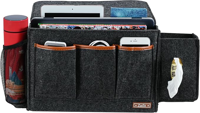 Zafit Bedside Caddy, Large Size Storage Organizer - Image 2