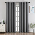 CUCRAF Light Grey Blackout Curtains 108 Inches Long, Thermal Insulated Noise by CUCRAF