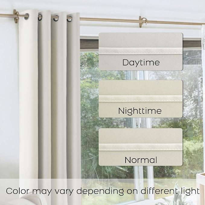 120 Inches Extra Long Curtains for Living Room 2 Panels Grommet Darkening - Image 6