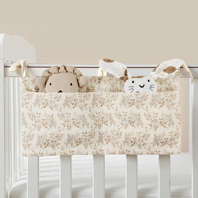 Lily Brown Cribs Storage Bag Baby Bedside Hanging Storage Bag - Image 5