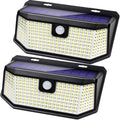 Aootek Solar Lights Outdoor 182 LEDs 2500Lm Solar Motion Sensor Lights IP65 Waterpro of with Wide Anglefor Patio Garden Garage Yard Front Door(2pack)