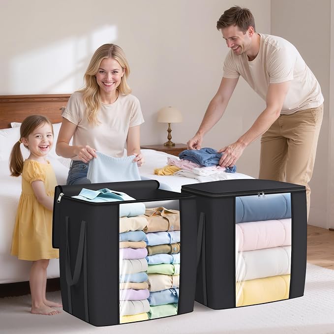 TasticTotes 120L Extra Large Blanket Clothes Storage Bags, 4 Pack | Foldable - Image 6