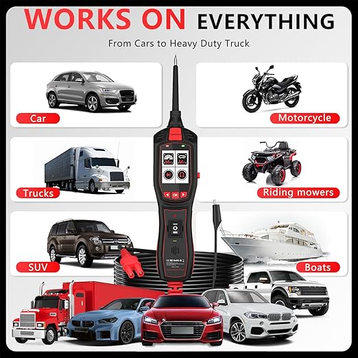 Electrical Tester for 6V-30V Cars, Short Circuit Breaker Finder Tool, Automotive Circuit Tester, Voltage Tester, P150