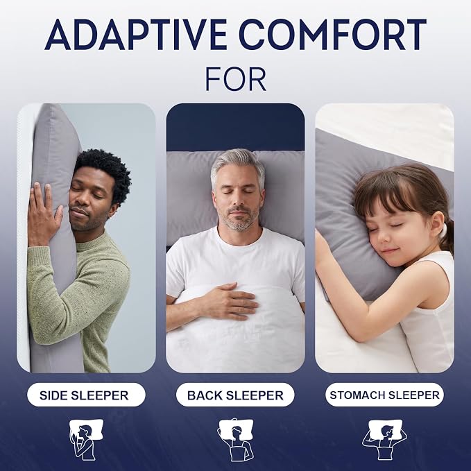 DOWNCOOL Large Body Pillow Insert- Breathable Full Body Pillow - Image 5