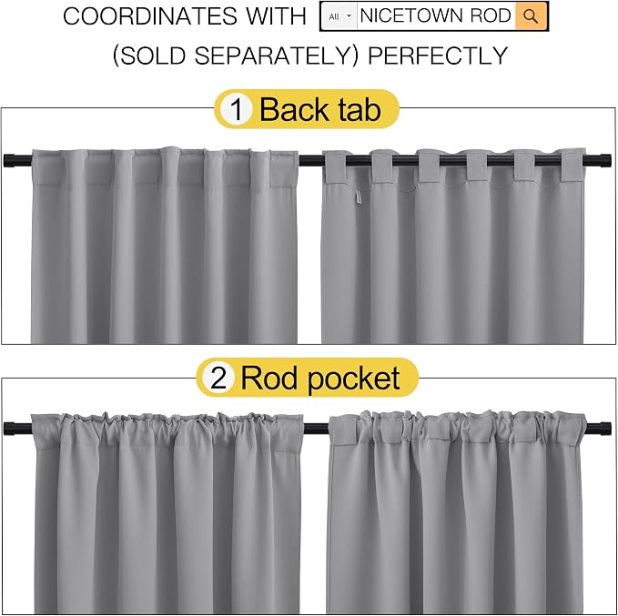 NICETOWN Blackout Curtain Panels - Image 3