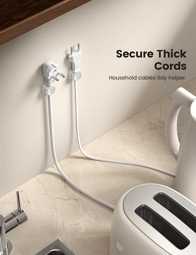 Lamicall 12 Pack Spring Cord Organizer, Cable Management Clips | Office Desk - Image 5