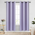 COSVIYA Grommet Blackout Room Darkening Lilac Curtains 72 inch Length | Thick by COSVIYA