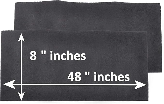Breathe Naturally Universal 8x48 Cut-to-Fit Activated Carbon Filter (6 Pack) Charcoal Air Filter Sheet for Air Purifiers