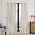 PRIMROSE Cream Ivory Curtains 108 inch by PRIMROSE