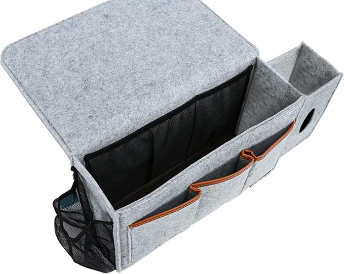 Zafit Bedside Caddy, Large Size Bedside Storage Organizer Bedside Organizer - Image 5