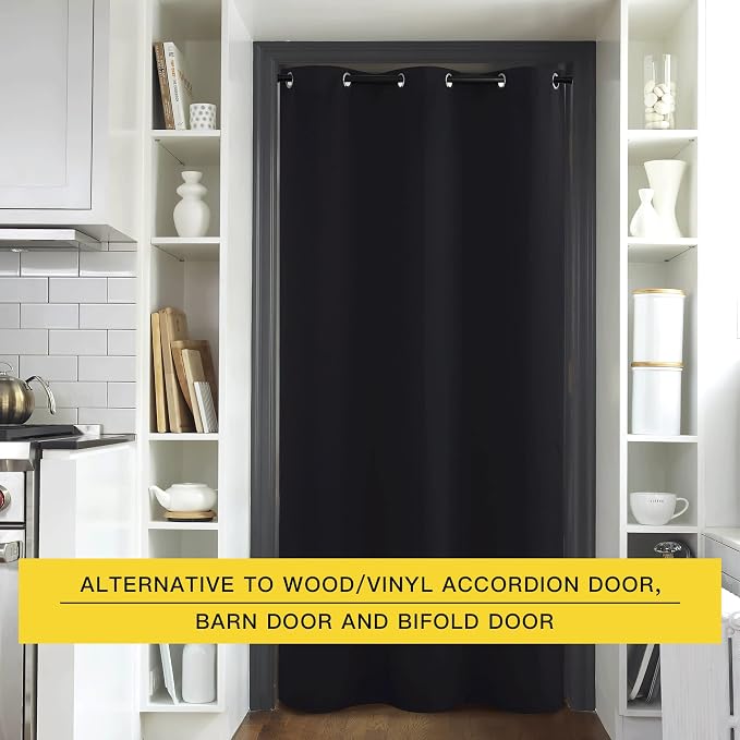 NICETOWN Faux Folding Accordion Doors, Front Door Curtains - Image 4