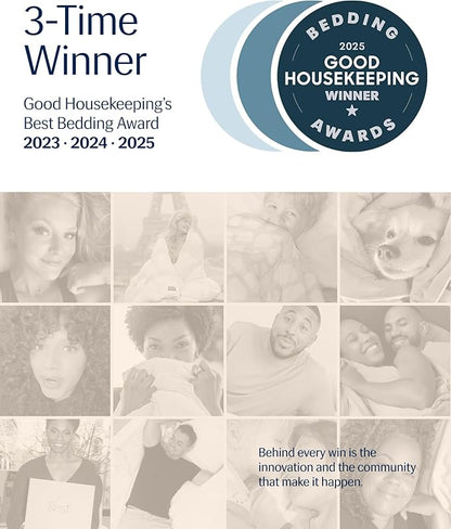 REST® Evercool® Cooling Comforter, Full/Queen, Blanket for Hot Sleepers, All Season Bedding to Keep Cool for Night Sweats, Breathable Lightweight Blanket, 90"x90" Inches, Snow Ivory