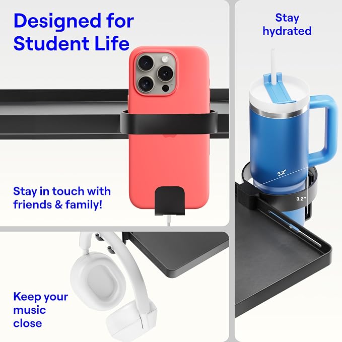 BedShelfie Bedside Shelf for Dorm Room - Image 4