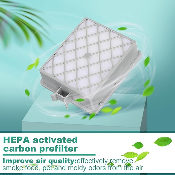 Tondiamo Style P Hepa Vacuum Bag and Filter Bundle Compatible with Aerus Lux Guardian Platinum Canister Vacuum Cleaner 1 Hepa & Carbon Pre and 1 Long Life After Filter with Handle, 6 Cloth Bags