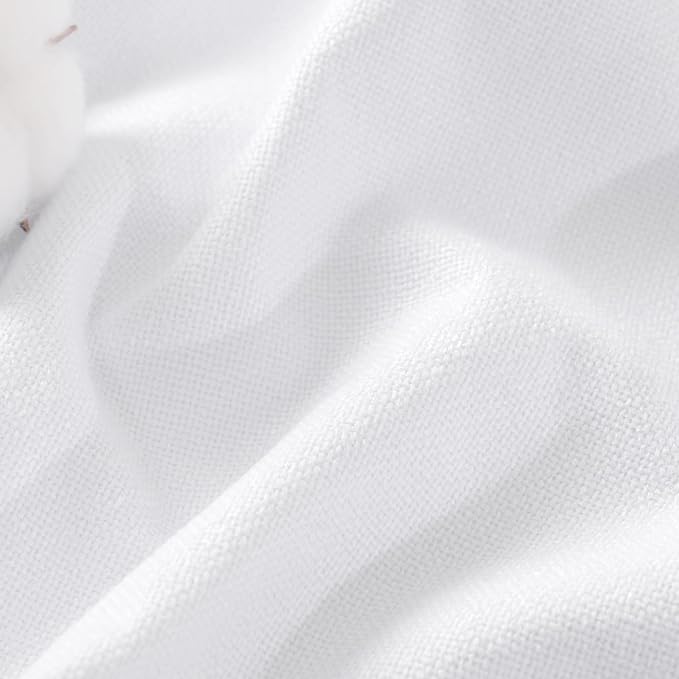 95 Inch Long Pure White Blackout Curtains - Image 4