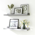 Grey Floating Shelves for Wall Decor, 16 in Shelf by Unknown