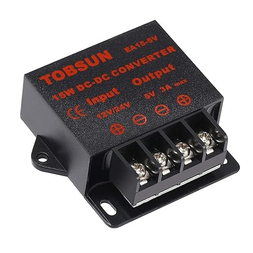 MGGi DC/DC 12V 24V to 5V 3A 15W Voltage Reducer Converter Regulator, Step Down Converter Regulator DC to DC Waterproof Power Supply Module Buck Transformer
