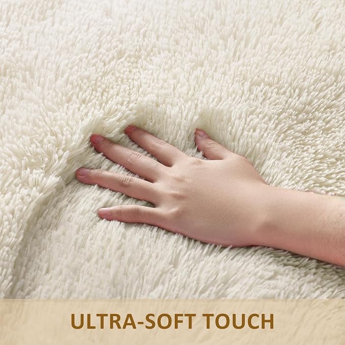 Ophanie Runner Rug for Hallway, 3x6 Washable Non-Slip Fluffy Soft Bedside Rugs - Image 2