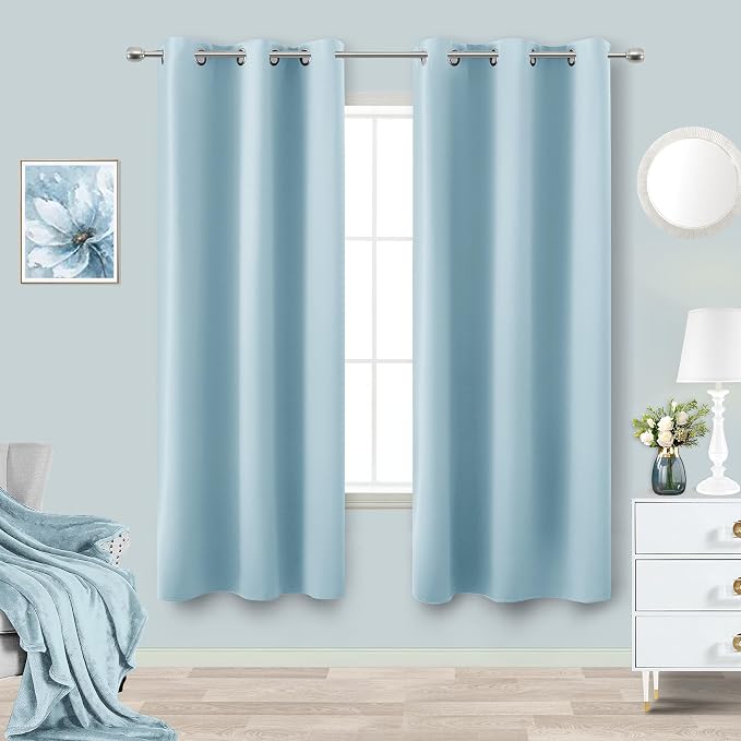 KOUFALL Nursery Curtains Girl Boy Blackout Light Blocking Room Darkening Shades by KOUFALL