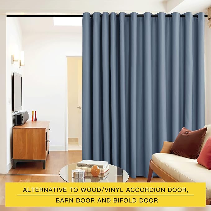 NICETOWN Closet Door Heavy Curtain, Room Dividers Shade Screens Partitions - Image 2
