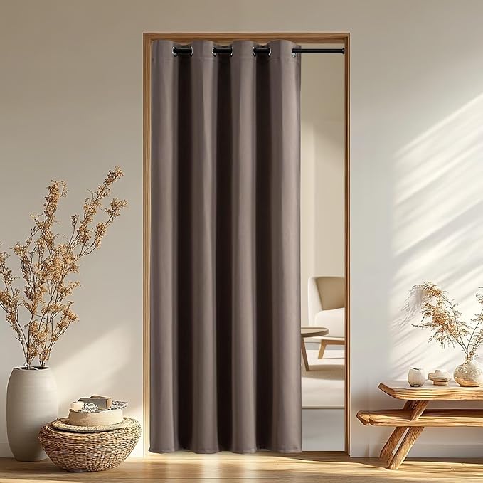 IGEMAEVE Blackout Curtains & Drapes Khaki 40" W x 84" L | Bedroom | Living room by IGEMAEVE