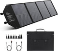 EnginStar 100W Foldable Solar Panel w/ 18V DC Outlet for Portable Power Stations EnginStar/Jackery/Rockpals/Flashfish, Portable Solar Generator with USB-A USB-C QC 3.0 for Outdoor Camping Van RV Trip