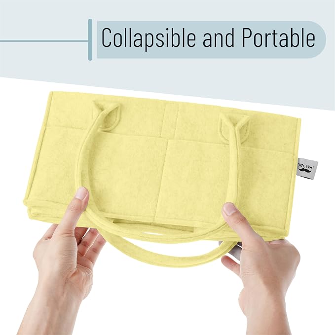 Mr. Pen- Baby Diaper Caddy Organizer, Lemon Glow | Nursery Storage Bin and Car - Image 6