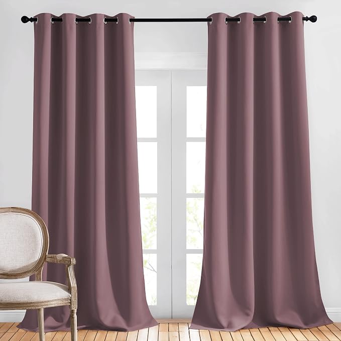 NICETOWN Living Room Blackout Curtains 120 inches Long by NICETOWN