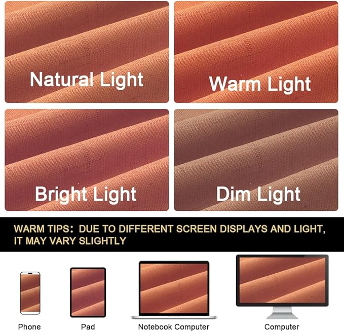 PrinceDeco 100% Absolutely Blackout Linen Curtains with Thermal Insulated White Liner Extra Long Curtains for Living Room Bedroom Noise Reducing Window Treatments Drapes,Set of 2,52 x 108 Inch,Orange