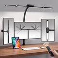 LED Desk Lamp with Clamp, 24W 3-Panel Light by GARMESE