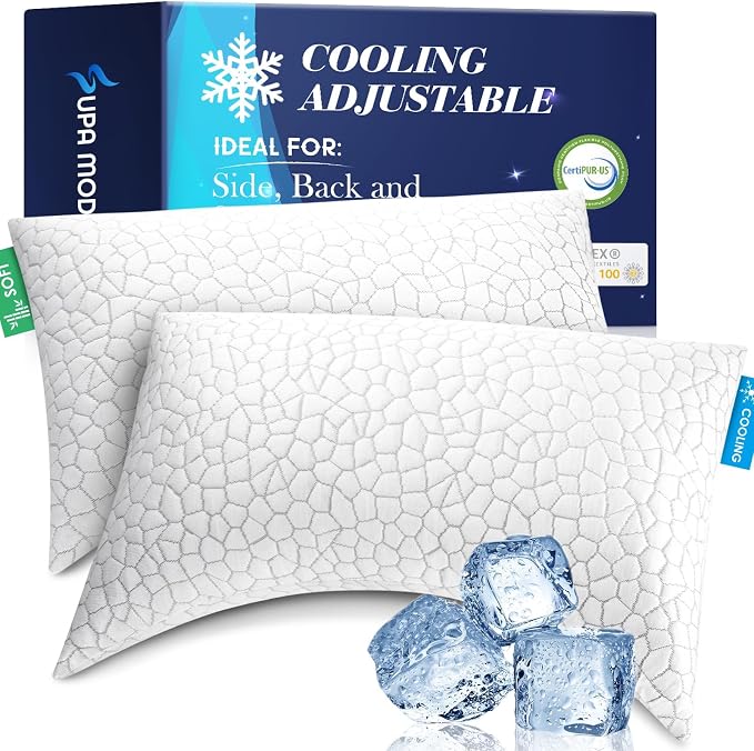 Side Sleeper Pillow for Side and Back Sleepers -Cooling Cervical Neck Pillows by SUPAMODERN