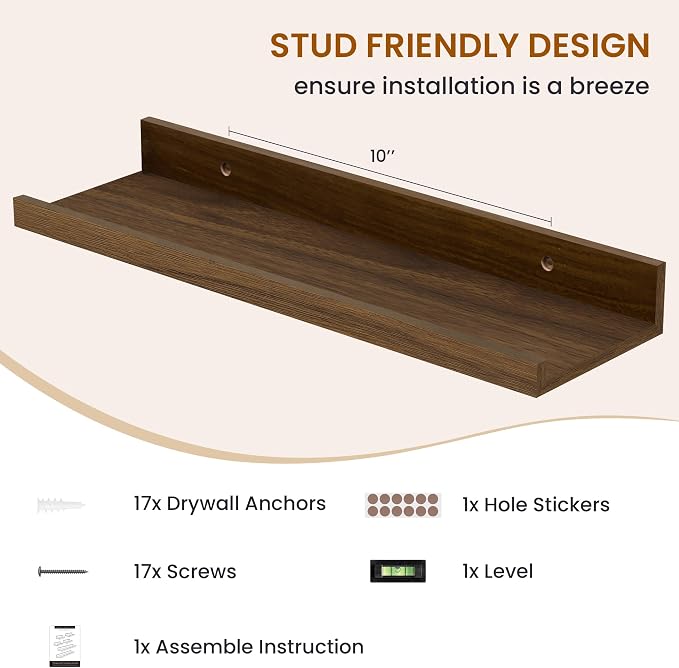 Picture Ledge Shelf, Floating Shelves - Image 5