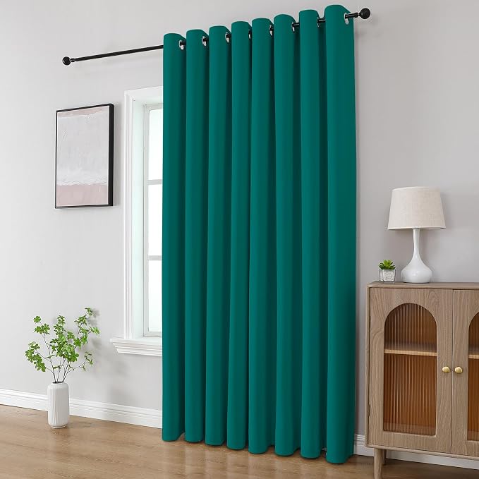 CUCRAF Custom Turquoise Blackout Curtains 1 Panel Set, Thermal Insulated - Image 8