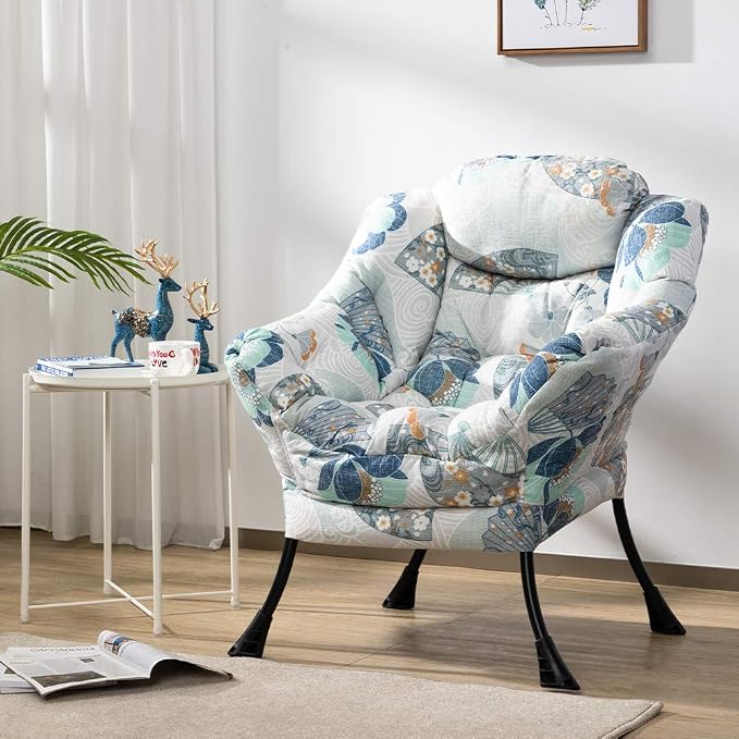 HollyHOME Lazy Chair with Armrest and Side Pocket, Comfy Accent Lounge Chair - Image 6