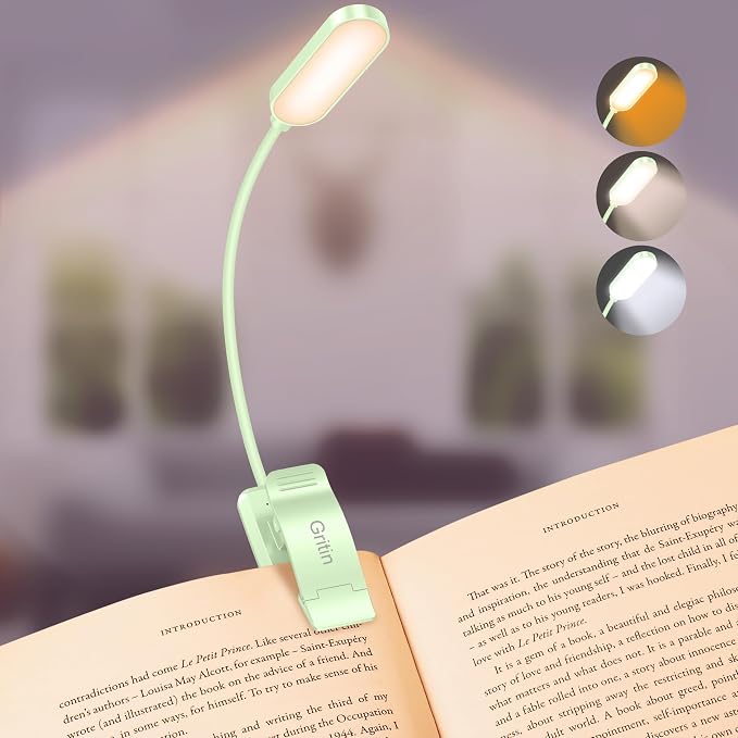 Gritin 16 LED Rechargeable Book Light by Gritin