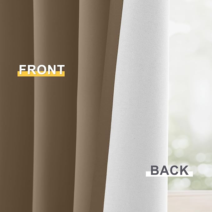 Yakamok Khaki Blackout Curtains 63 Inches Long - Image 5