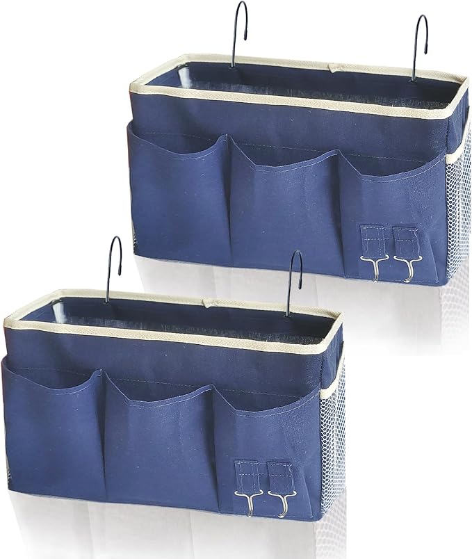 Bedside Caddy, Bedside Hanging Storage Organizer forBunk and Hospital Beds by SMALIGOLA