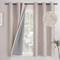 YoungsTex Short Linen Blackout Curtains 45 Inch Length by YoungsTex