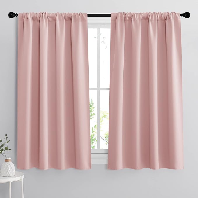 RYB HOME Small Window Curtains 45 inches Length by RYBHOME