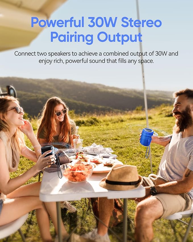 Portable Bluetooth Speaker Valentines Gifts For Him: Powerful Crystal Clear Sound/Romantic Light/IPX5 Waterproof/All Day Playtime/BT 5.3/TWS Paring,Small Wireless Speaker for Outdoor|Travel|Date Night