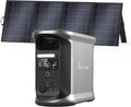 AMPACE Andes 1500 Power Station with 400W Solar Panel, 2400W/1462Wh Solar Generator with 3 AC Outlets, AC 1800W Fast Charging, APP Control Battery Backup for Home, Camping & RVs