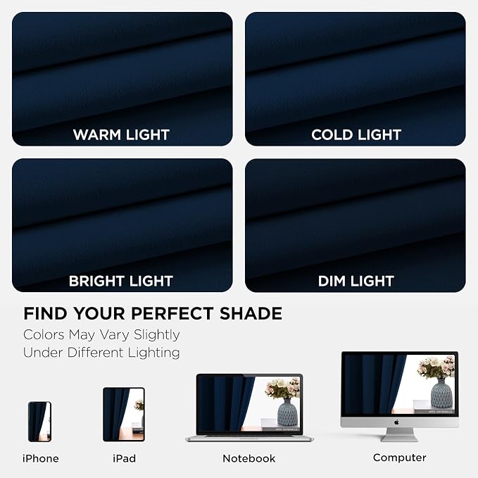 Joydeco Blackout Curtains 84 Inch Length 2 Panels Set, Thermal Insulated Long - Image 6
