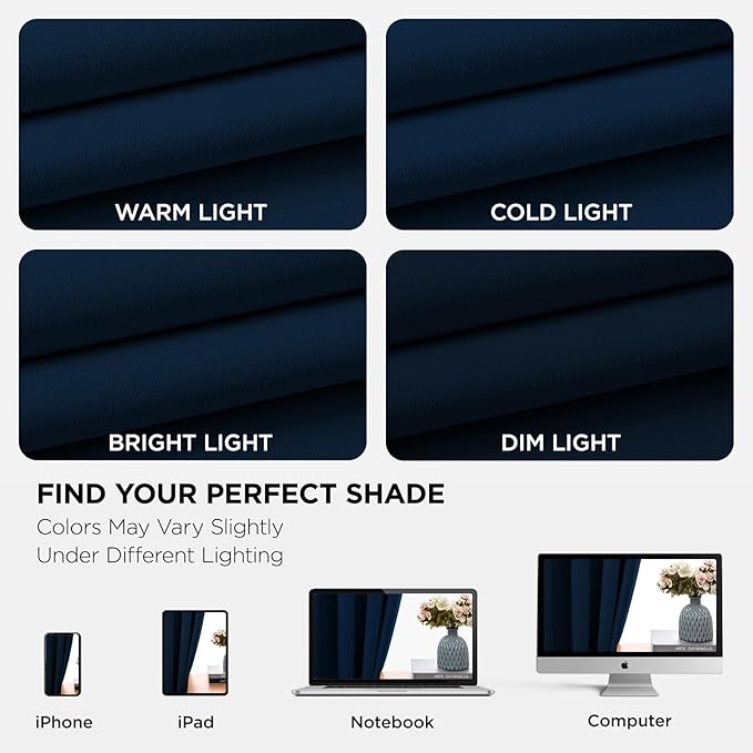 Joydeco Blackout Curtains 95 Inch Length 2 Panels Set, Thermal Insulated Long - Image 6