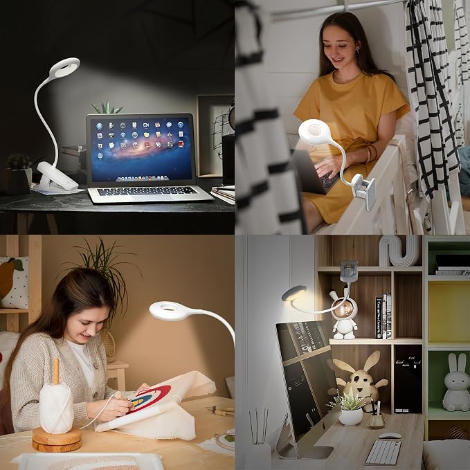 CUHIOY Rechargeable Clip on Reading Light - Image 7