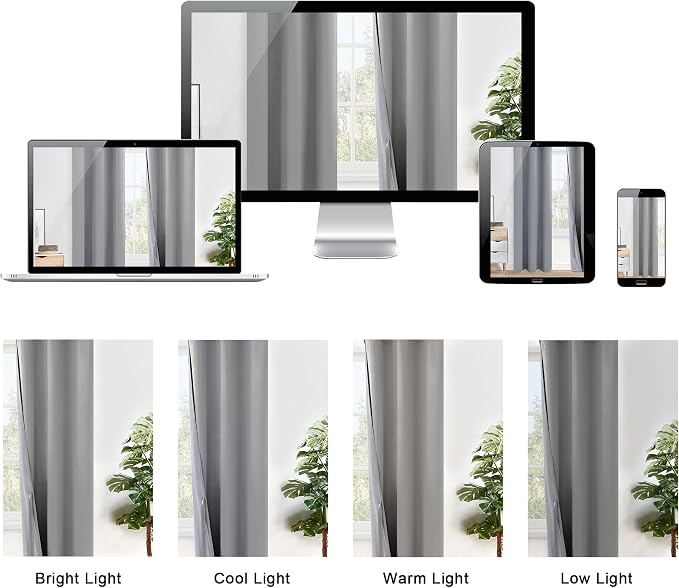 XWZO 100% Blackout Window Curtains - Image 8