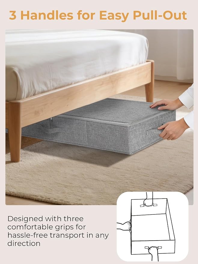 punemi 6.7 in Tall Sturdy Under Bed Storage Container - Image 6