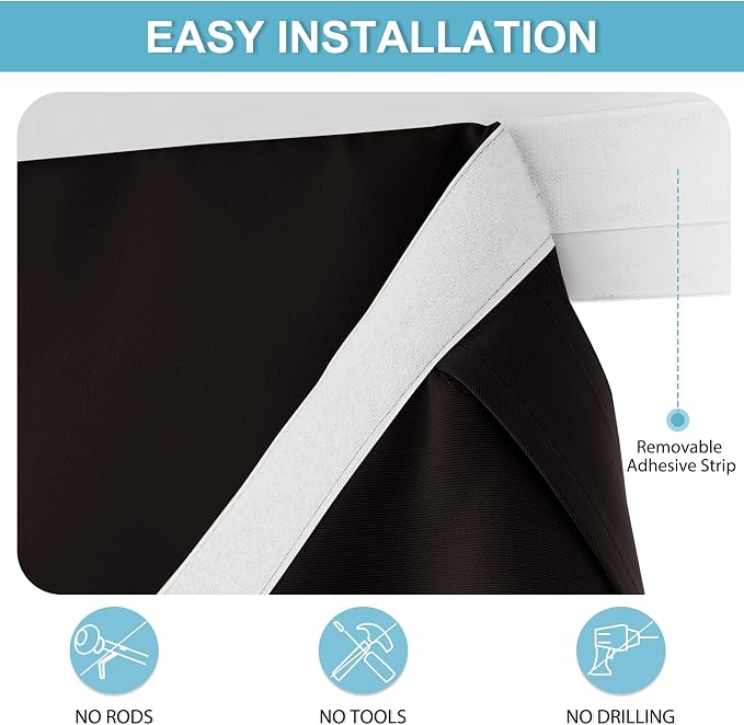 RYB HOME Blackout Door Window Curtains - Image 2