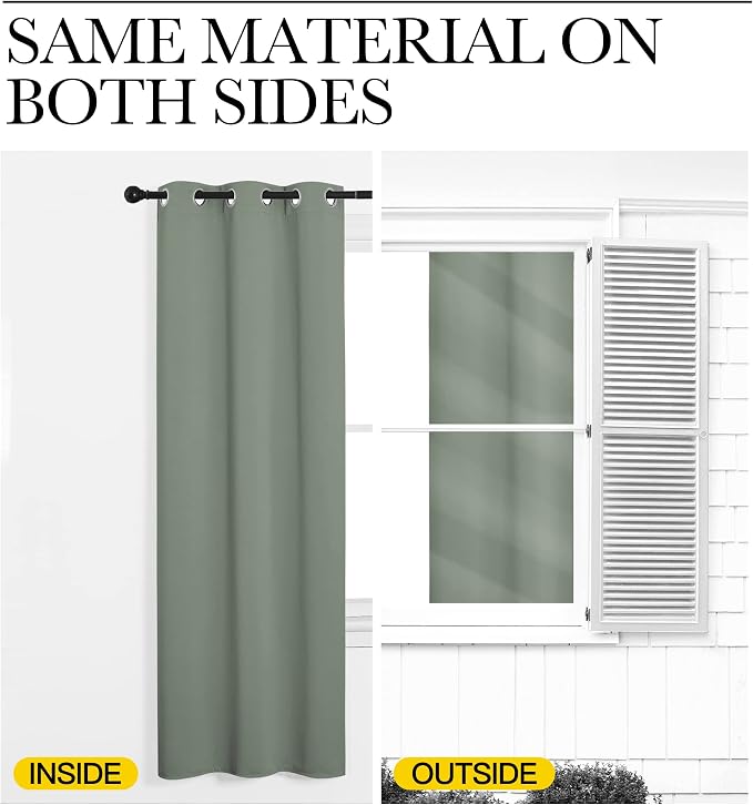 NICETOWN Room Separating Divider, Function Thermal Blackout Patio Door Curtain - Image 6